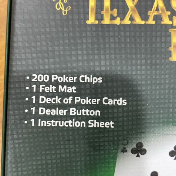 NWOT. Texas Hold’Em Poker set. - Picture 7 of 9